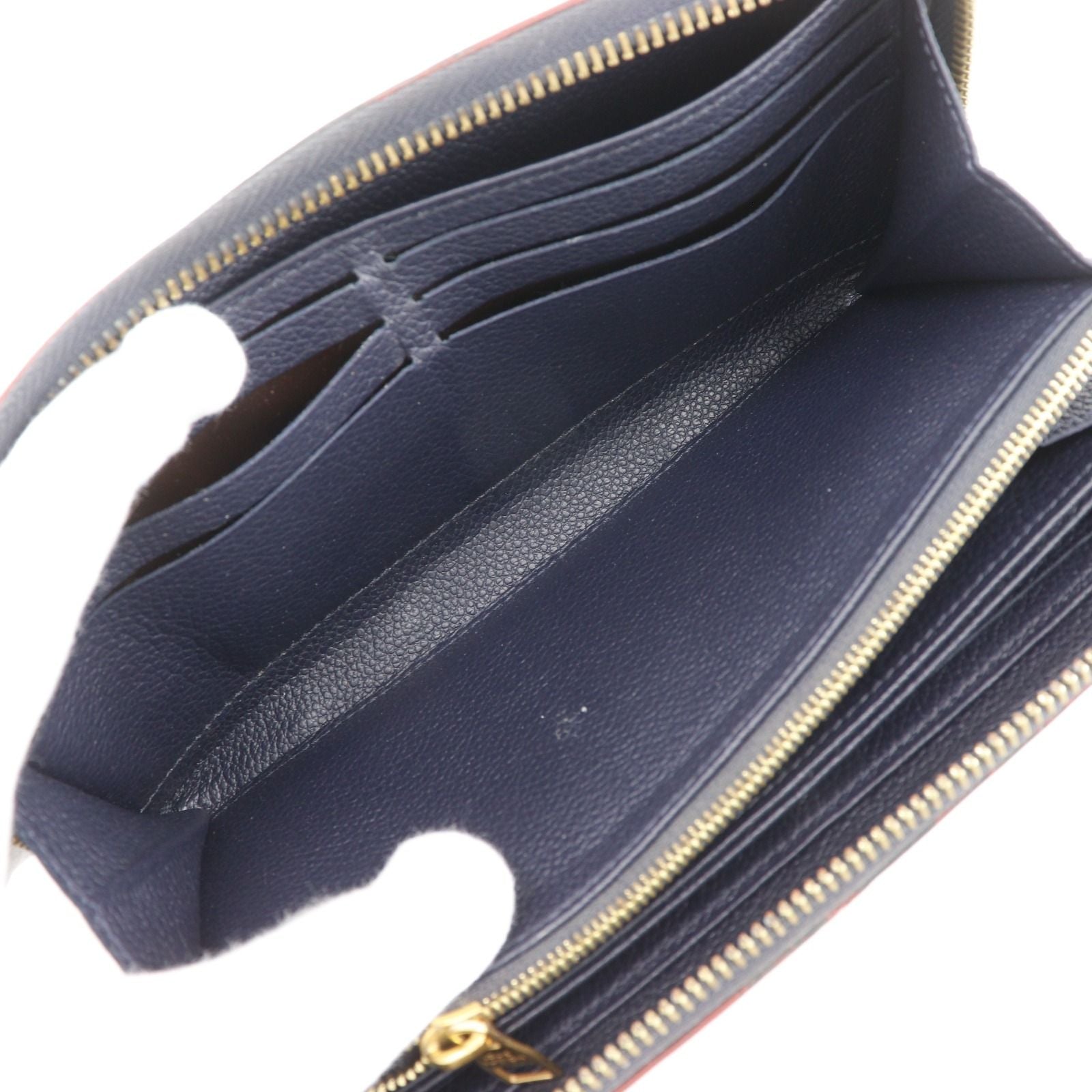 Louis Vuitton Zippy Wallet Monogram Empreinte Marie Nur Jeu Navy — view 6