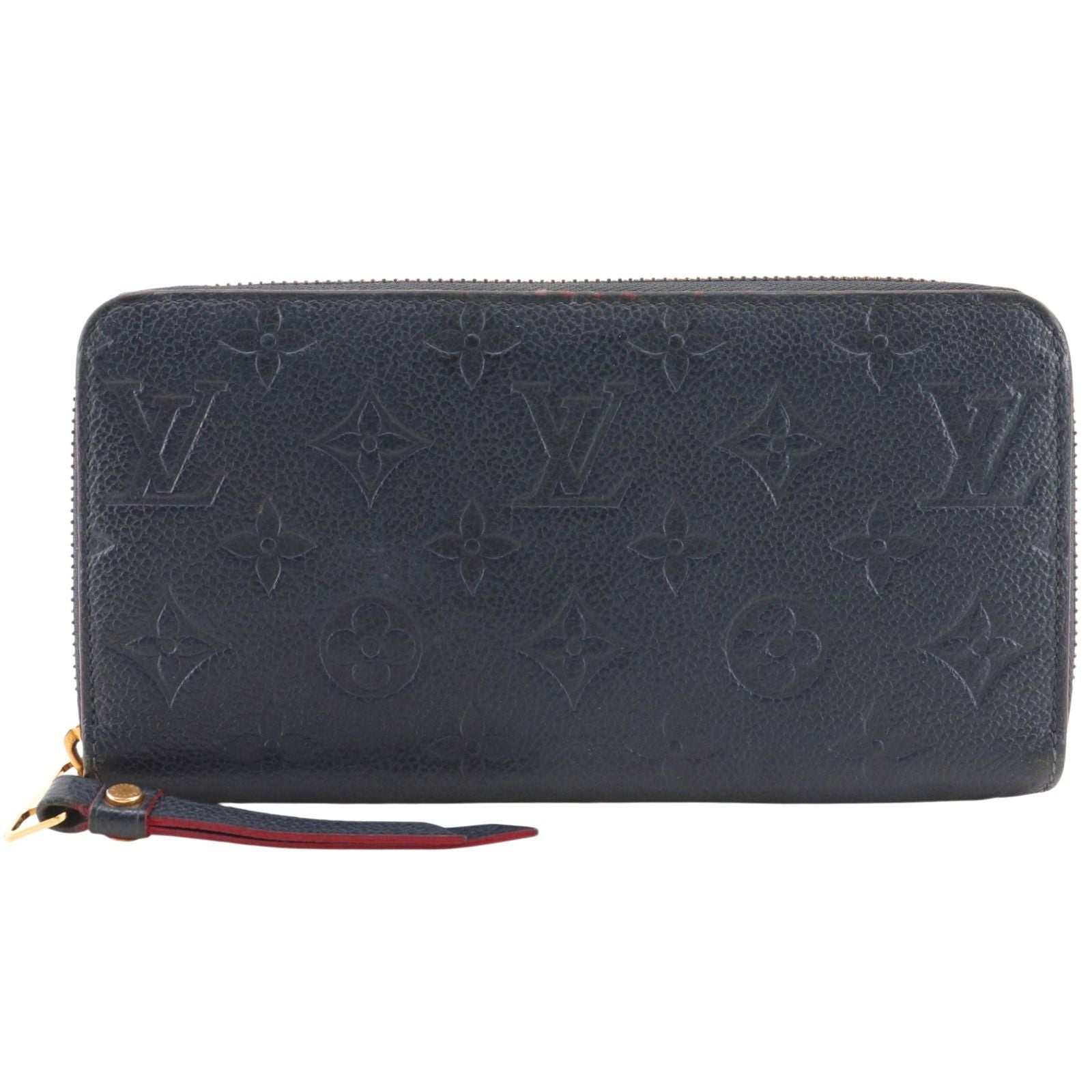 Louis Vuitton Zippy Wallet Monogram Empreinte Marie Nur Jeu Navy