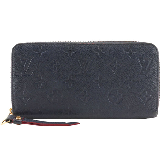 Louis Vuitton Zippy Wallet Monogram Empreinte Marie Nur Jeu Navy