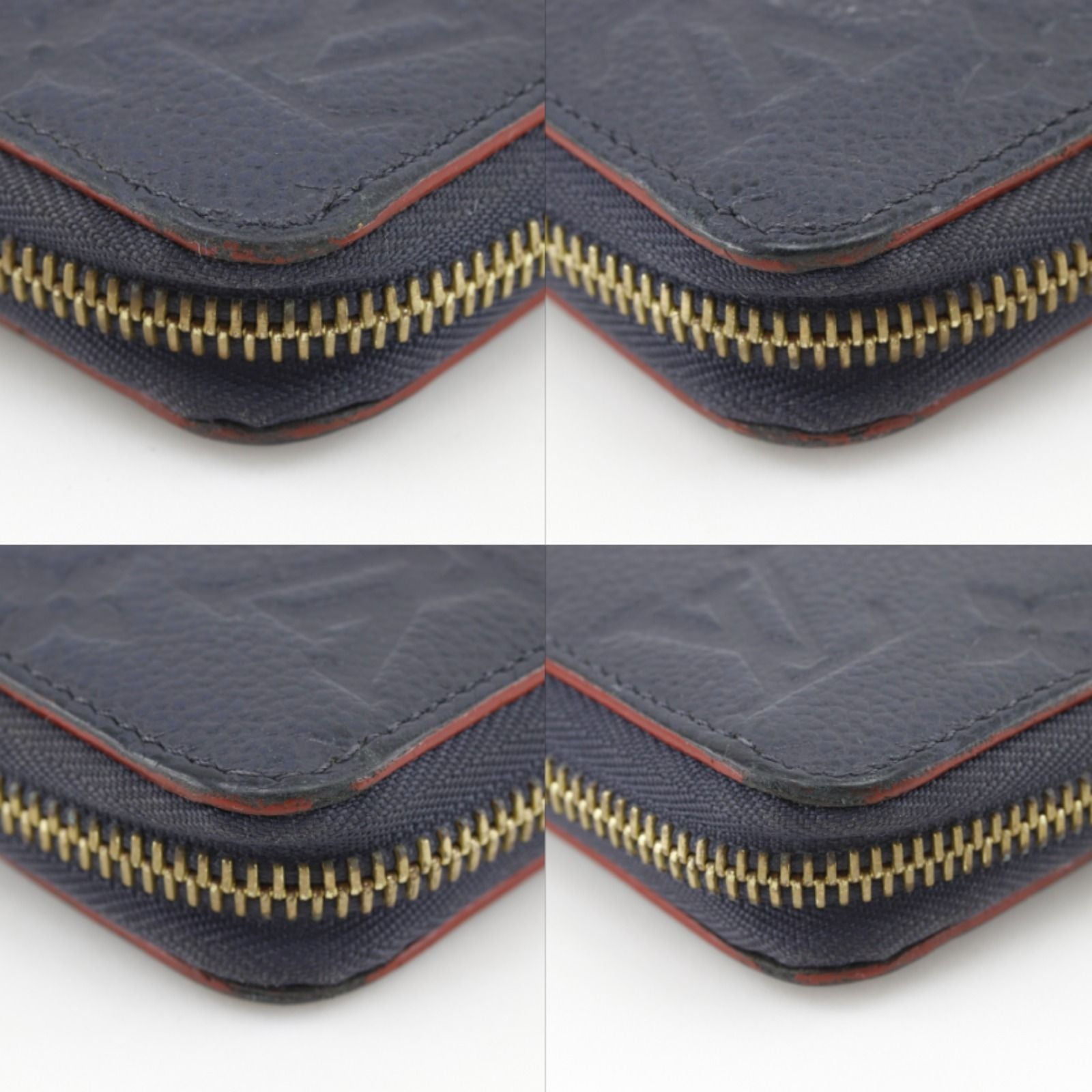 Louis Vuitton Zippy Wallet Monogram Empreinte Marie Nur Jeu Navy — view 4