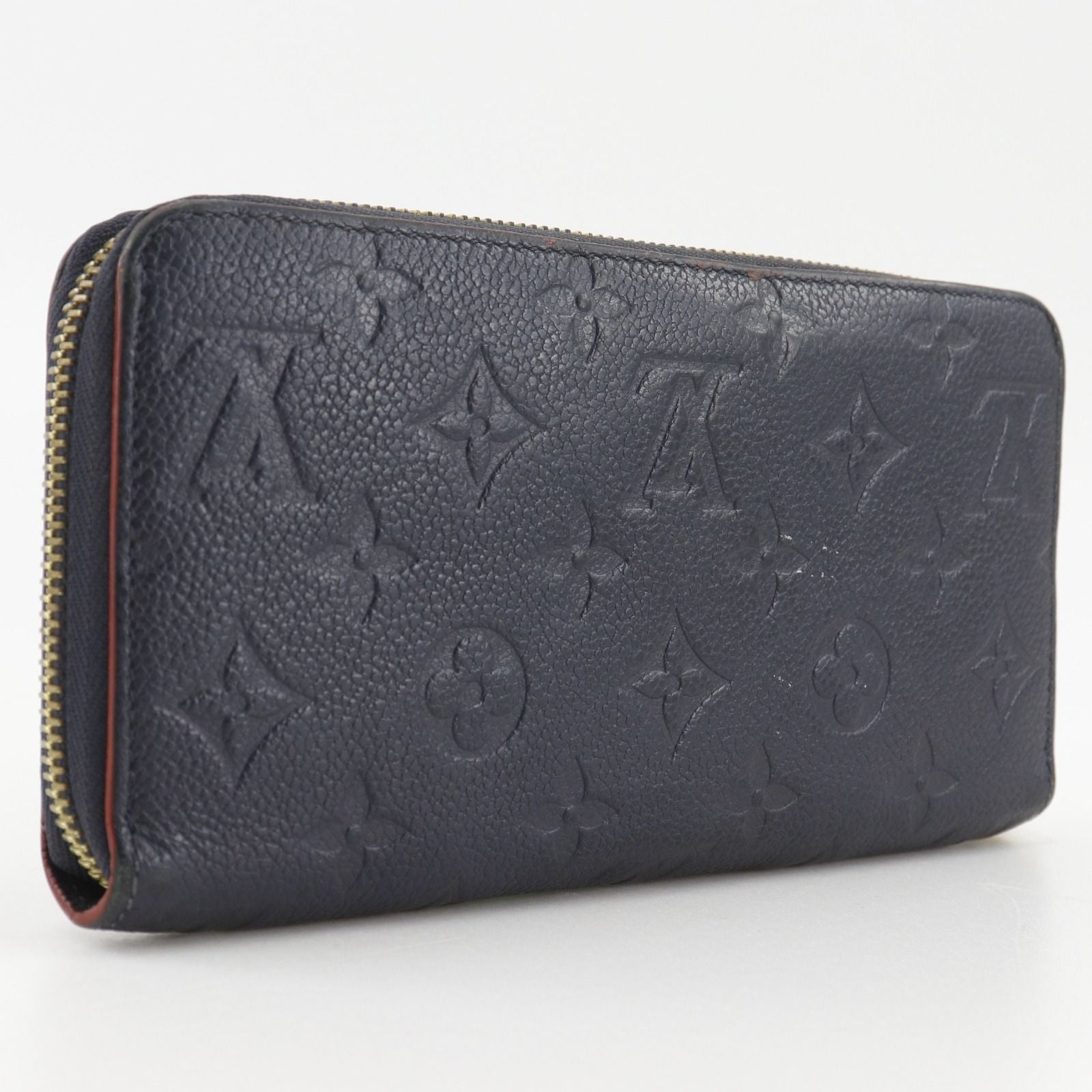 Louis Vuitton Zippy Wallet Monogram Empreinte Marie Nur Jeu Navy — view 3