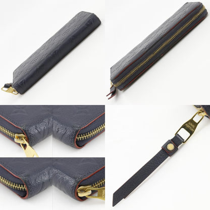 Louis Vuitton Zippy Wallet Monogram Empreinte Marie Nur Jeu Navy — view 9