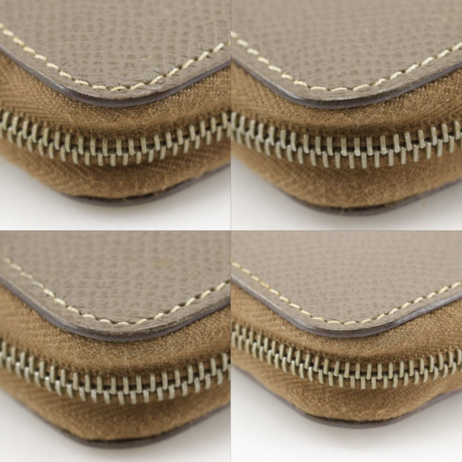 Hermes Silki Daily GM Veau Epsom Etoupe Gray Pink Notebook Cover Agenda — view 4