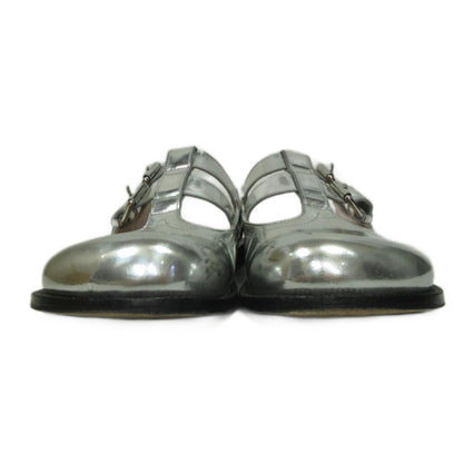 Loewe Campo Metallic Leather Mary Jane Sandals Round Toe 39 Cles the — view 3