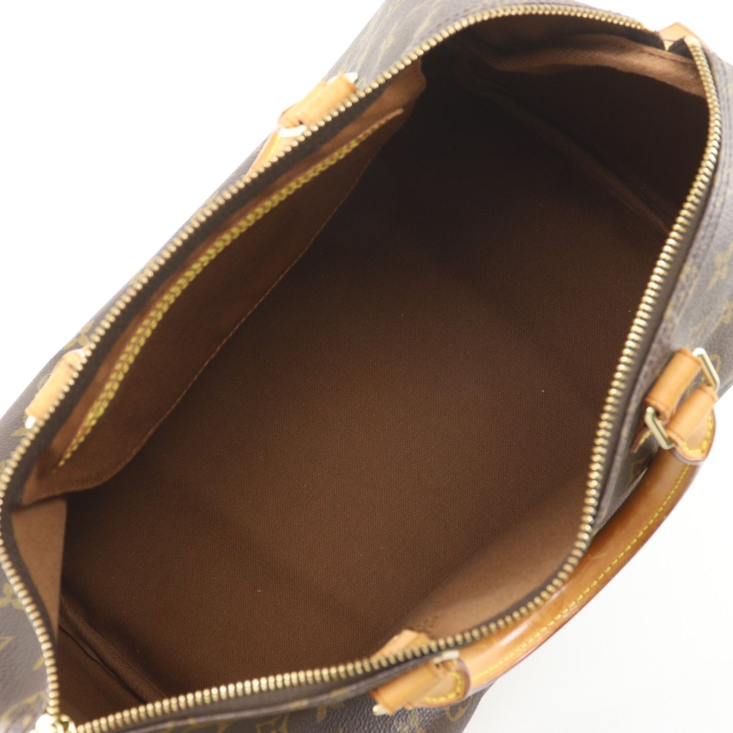 Louis Vuitton Speedy 35 Mini Boston Monogram Canvas Brown Handbag — view 6