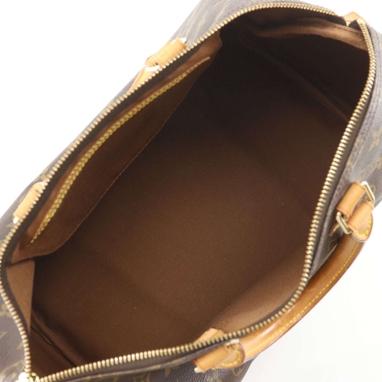 Louis Vuitton Speedy 35 Mini Boston Monogram Canvas Brown Handbag — view 6