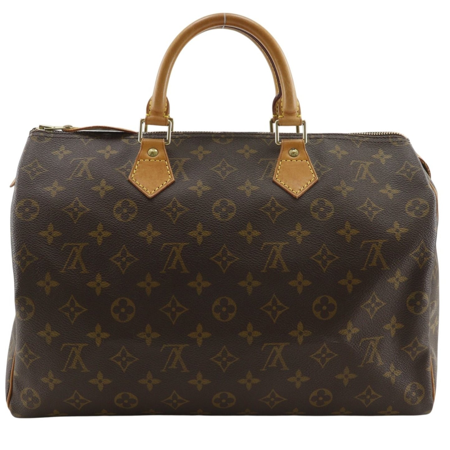 Louis Vuitton Speedy 35 Mini Boston Monogram Canvas Brown Handbag