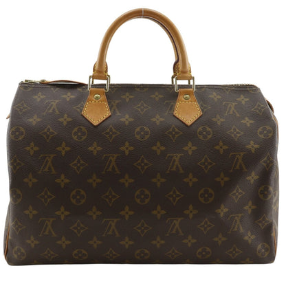 Louis Vuitton Speedy 35 Mini Boston Monogram Canvas Brown Handbag