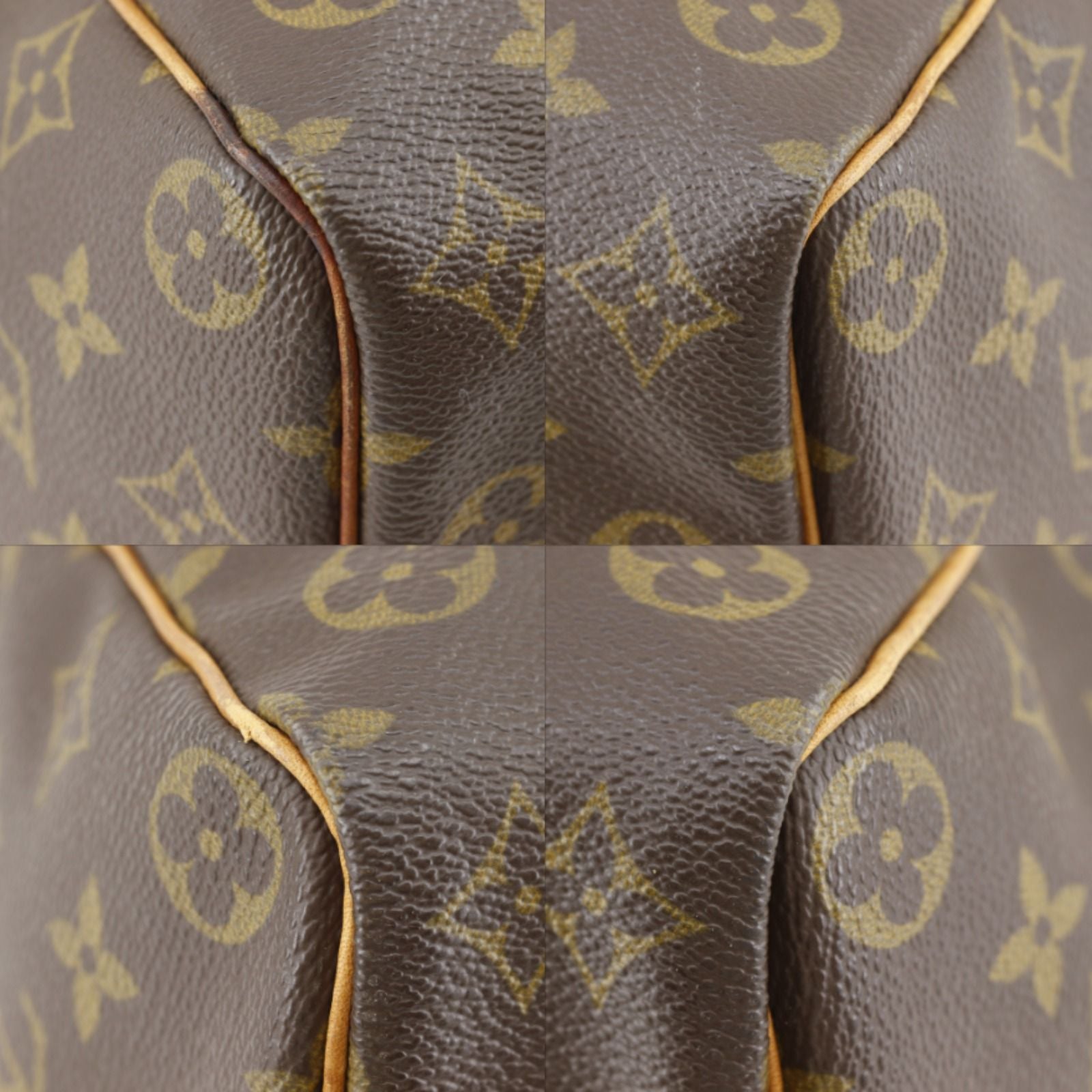 Louis Vuitton Speedy 35 Mini Boston Monogram Canvas Brown Handbag — view 4