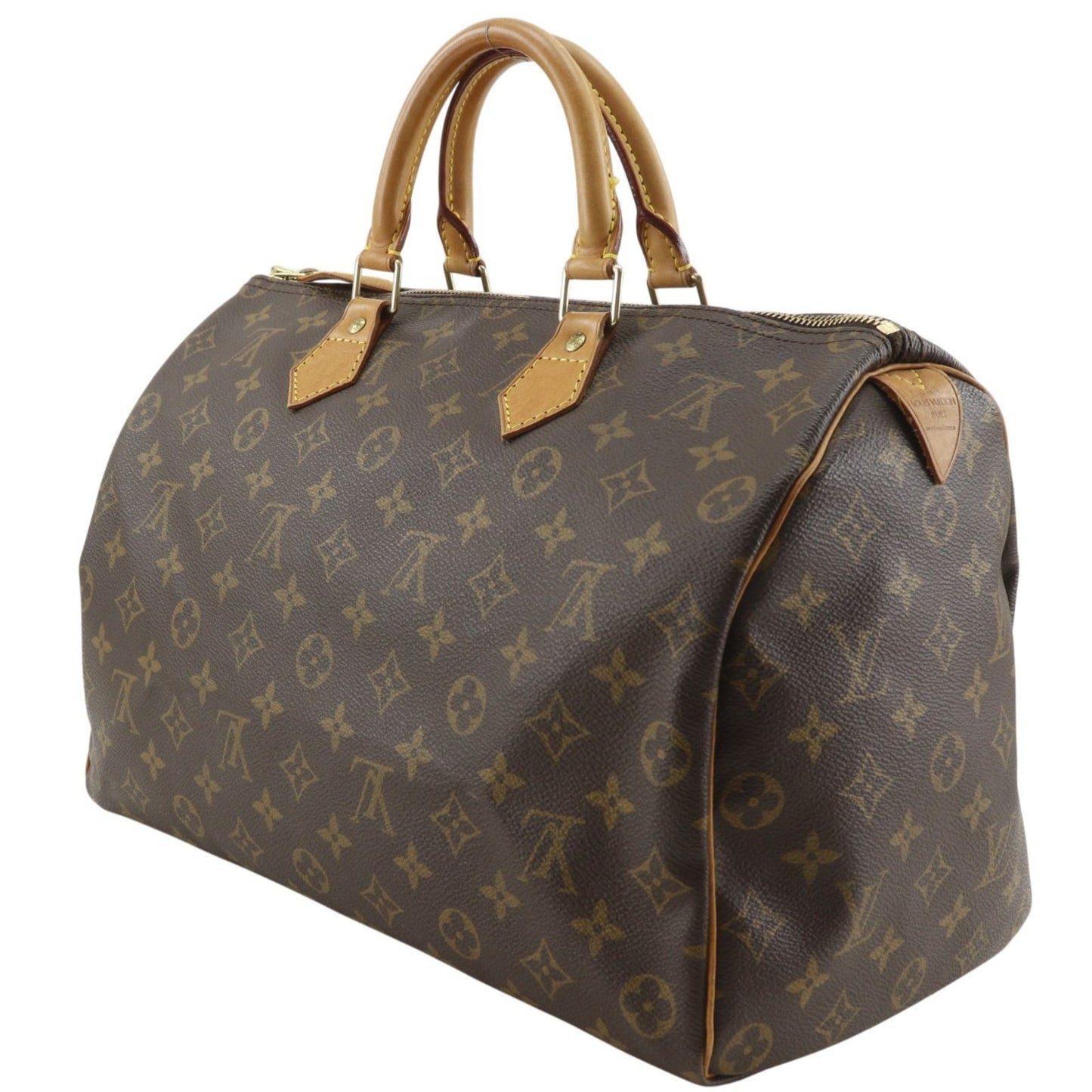 Louis Vuitton Speedy 35 Mini Boston Monogram Canvas Brown Handbag — view 2