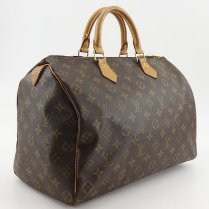 Louis Vuitton Speedy 35 Mini Boston Monogram Canvas Brown Handbag — view 3