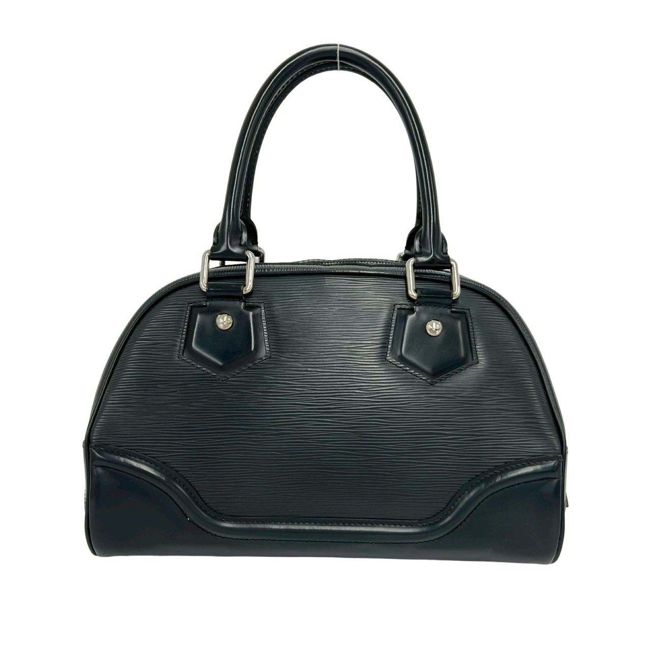Louis Vuitton Bowling Montaigne PM Epi Leather Mini Boston Bag Noir with — view 3