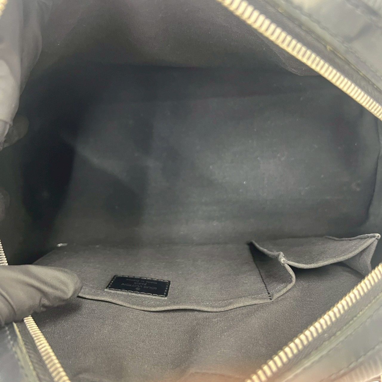 Louis Vuitton Bowling Montaigne PM Epi Leather Mini Boston Bag Noir with — view 9