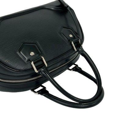 Louis Vuitton Bowling Montaigne PM Epi Leather Mini Boston Bag Noir with — view 4