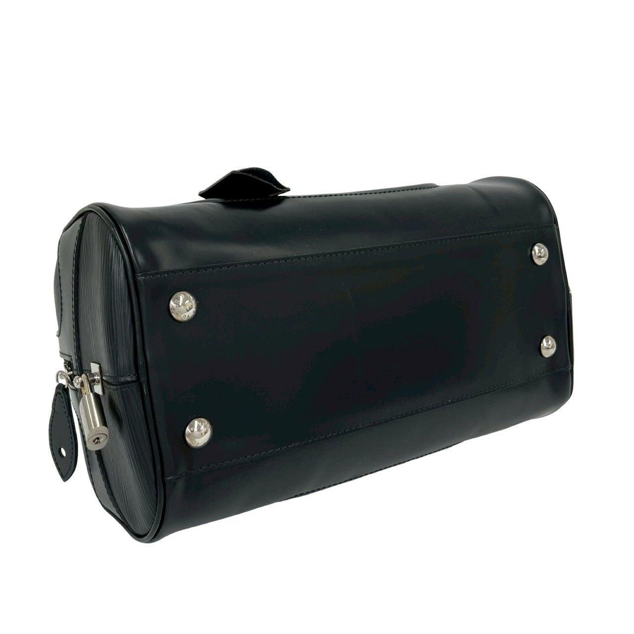 Louis Vuitton Bowling Montaigne PM Epi Leather Mini Boston Bag Noir with — view 7