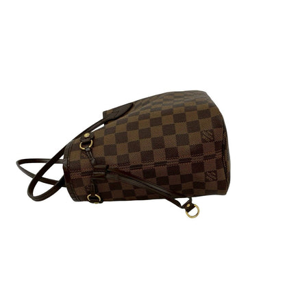 Louis Vuitton With Neverfull PM Damier Pattern Leather Tote Brown — view 5
