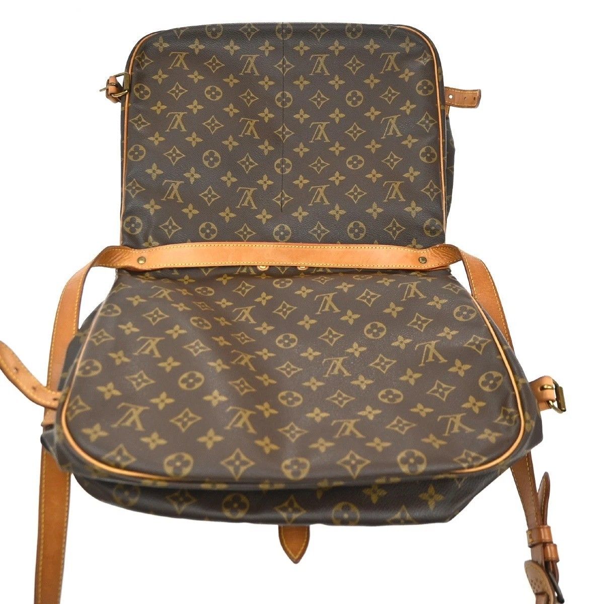 Louis Vuitton Saumur 35 Shoulder Bag Monogram Leather — view 8