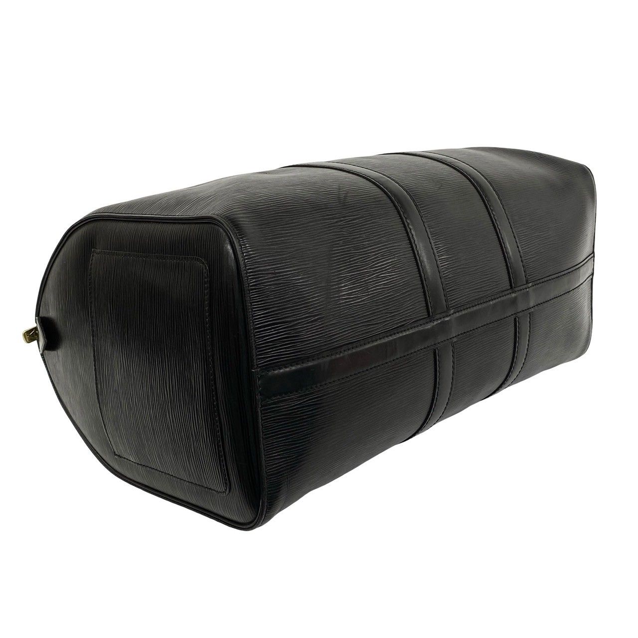 Louis Vuitton Vintage Keepall 45 Epi Leather Boston Bag Black Noir — view 7