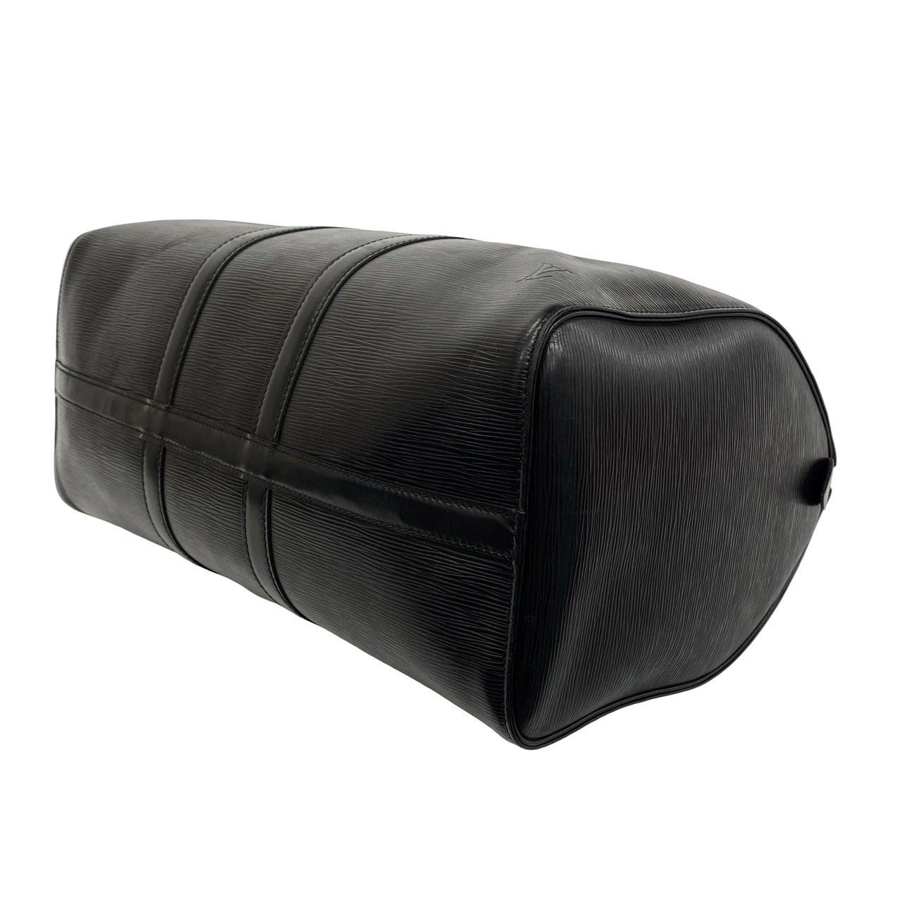Louis Vuitton Vintage Keepall 45 Epi Leather Boston Bag Black Noir — view 8