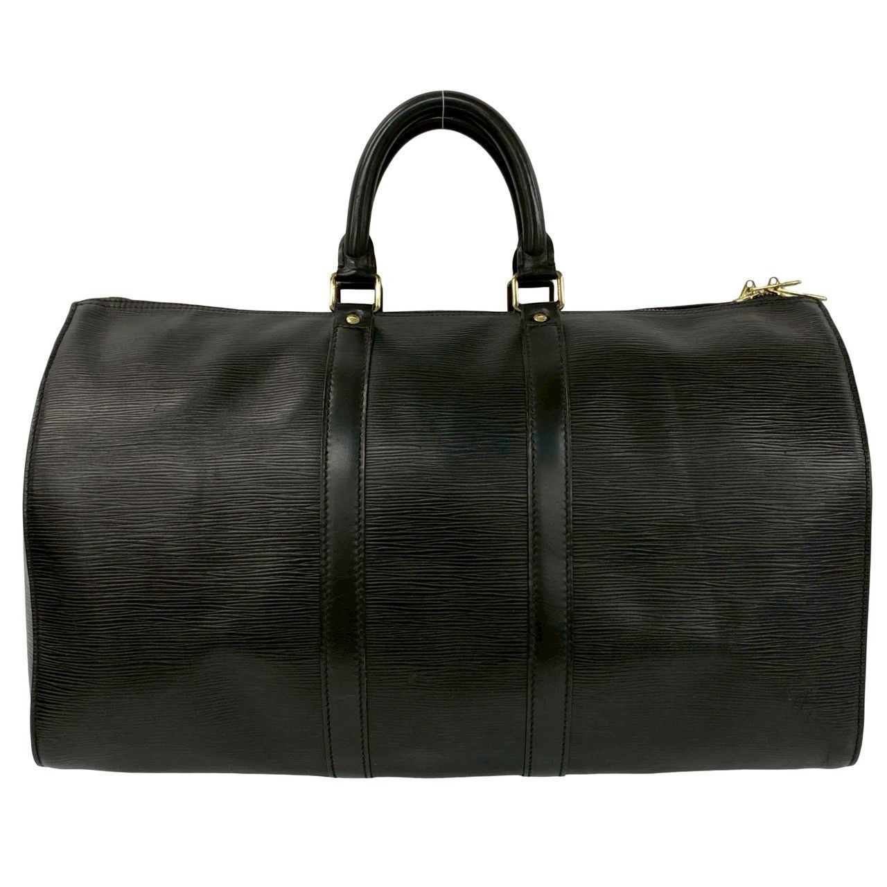 Louis Vuitton Vintage Keepall 45 Epi Leather Boston Bag Black Noir — view 3