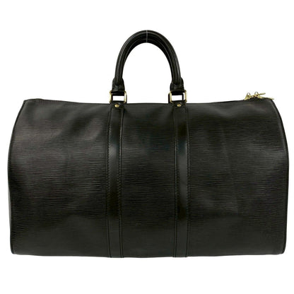 Louis Vuitton Vintage Keepall 45 Epi Leather Boston Bag Black Noir — view 3