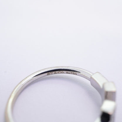 Tiffany & Co Ring T Wire 18k White Gold Diamond — view 4