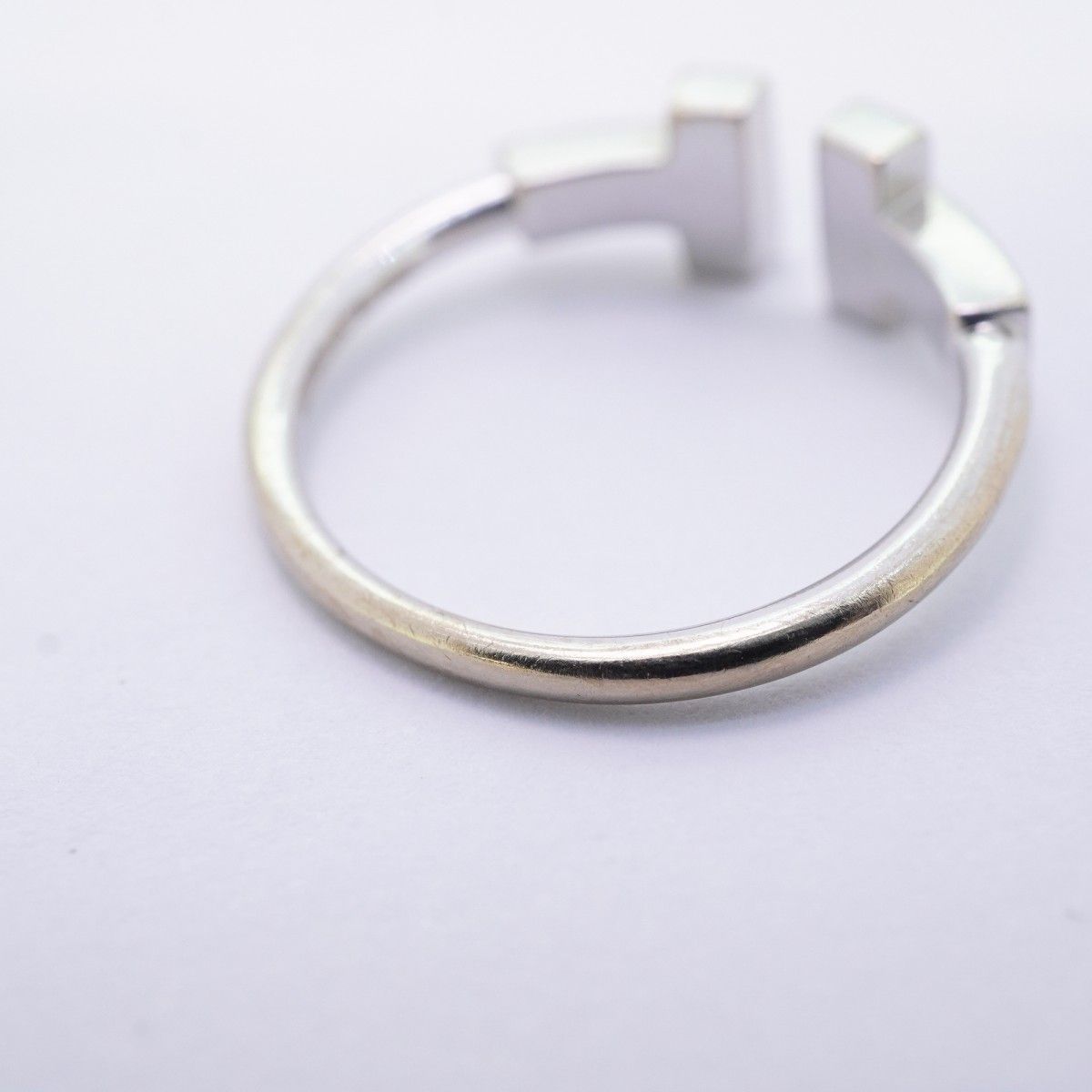Tiffany & Co Ring T Wire 18k White Gold Diamond — view 9