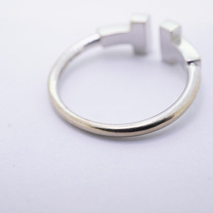 Tiffany & Co Ring T Wire 18k White Gold Diamond — view 9