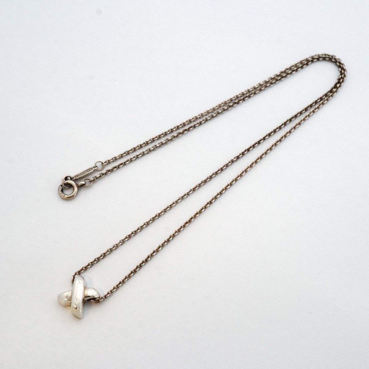 Tiffany & Co Necklace Cross Stitch Silver — view 3