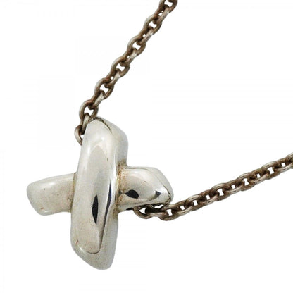 Tiffany & Co Necklace Cross Stitch Silver