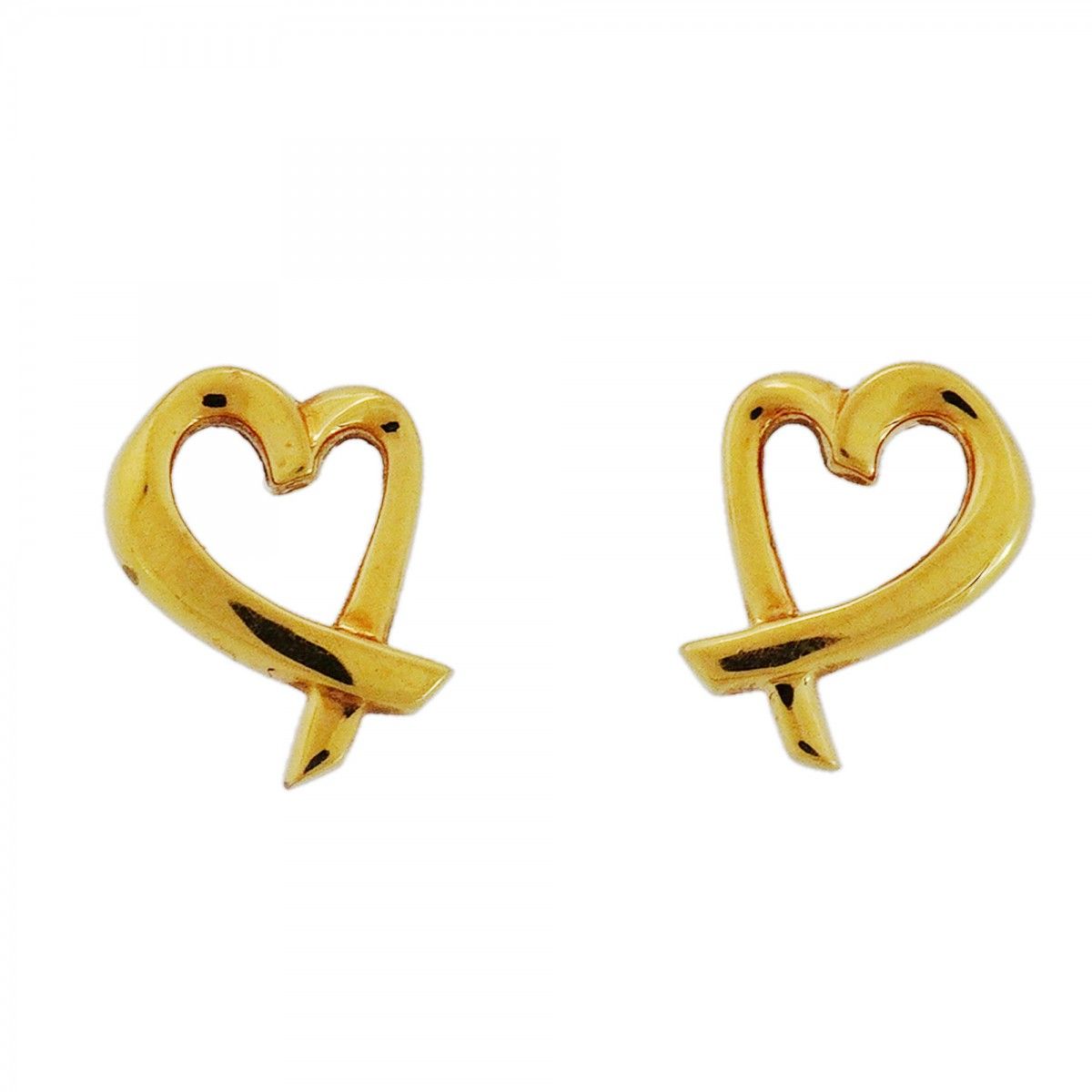 Tiffany & Co Earrings Loving Heart 18k Yellow Gold