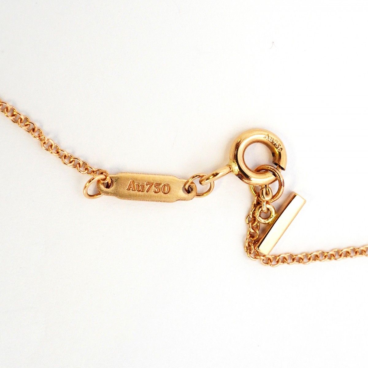 Tiffany & Co Necklace T Smile Mini 18k Pink Gold — view 5