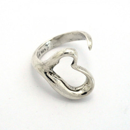 Tiffany & Co Ring Open Heart 925 Sterling Silver — view 3