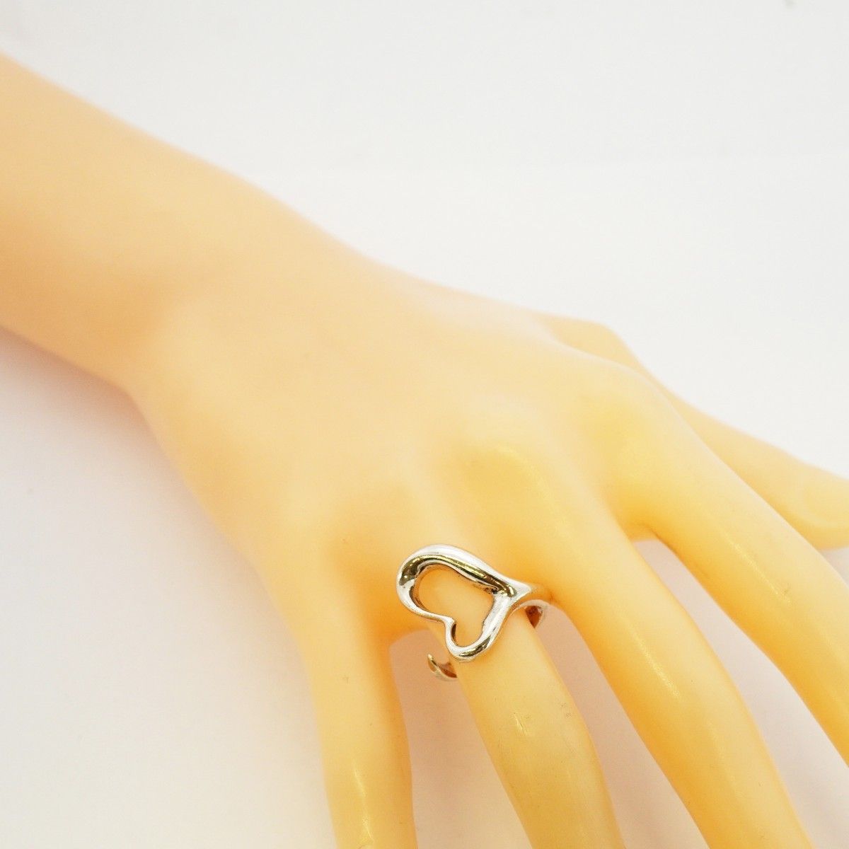 Tiffany & Co Ring Open Heart 925 Sterling Silver — view 7