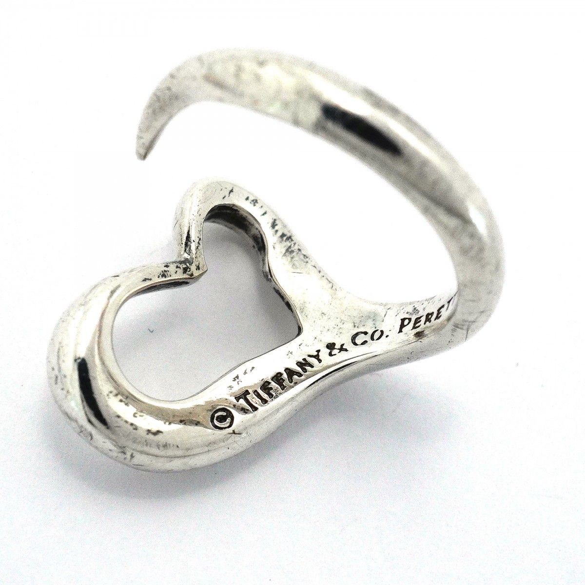 Tiffany & Co Ring Open Heart 925 Sterling Silver — view 4