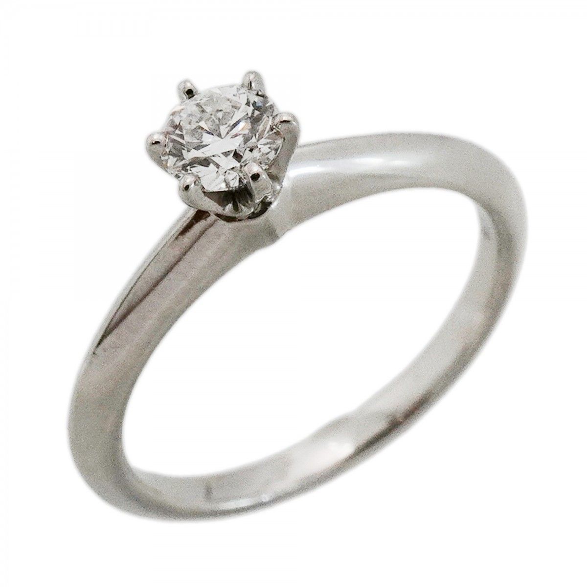 Tiffany & Co Ring Solitaire Platinum Diamond