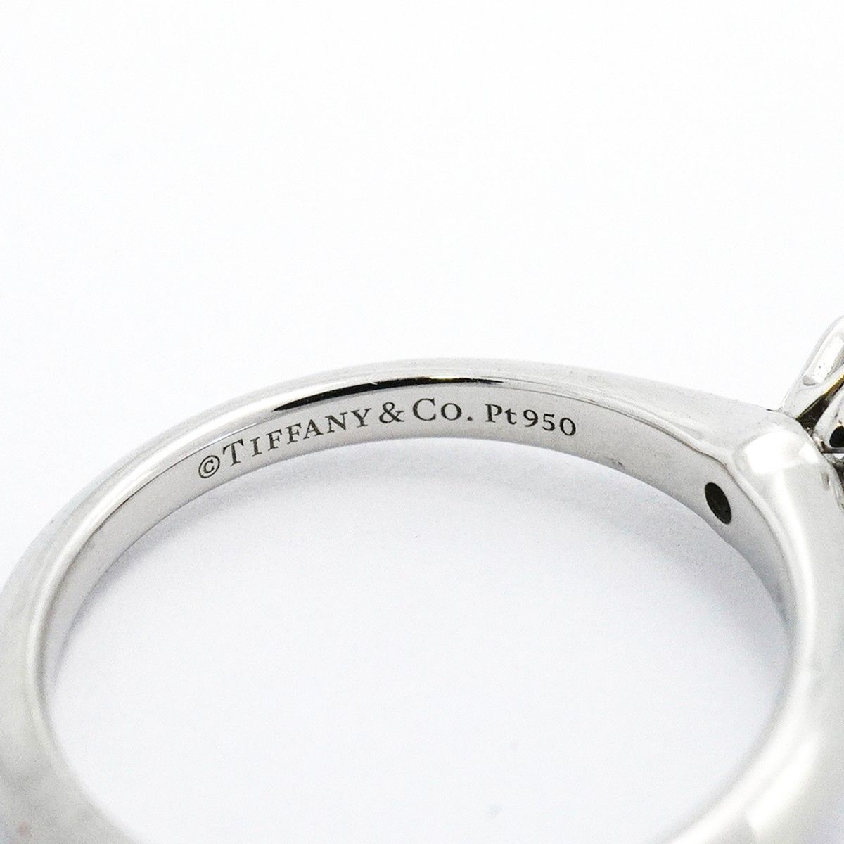 Tiffany & Co Ring Solitaire Platinum Diamond — view 4