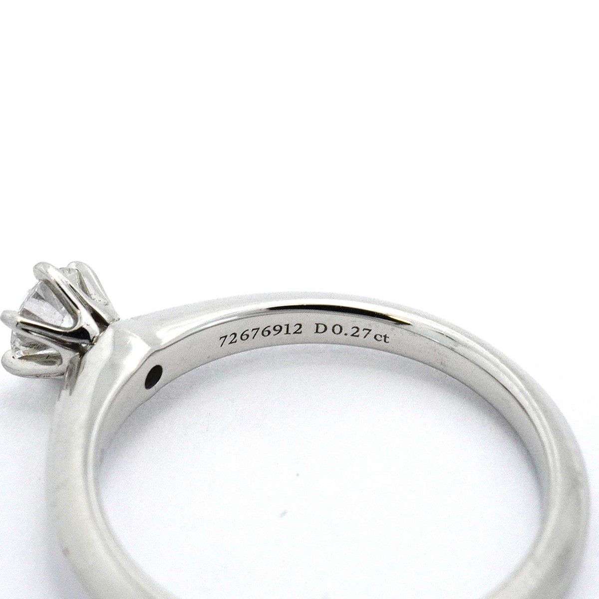 Tiffany & Co Ring Solitaire Platinum Diamond — view 5
