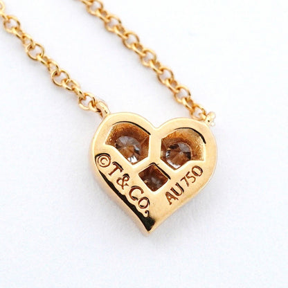 Tiffany & Co Necklace Sentimental Heart 18k Pink Gold Diamond — view 6