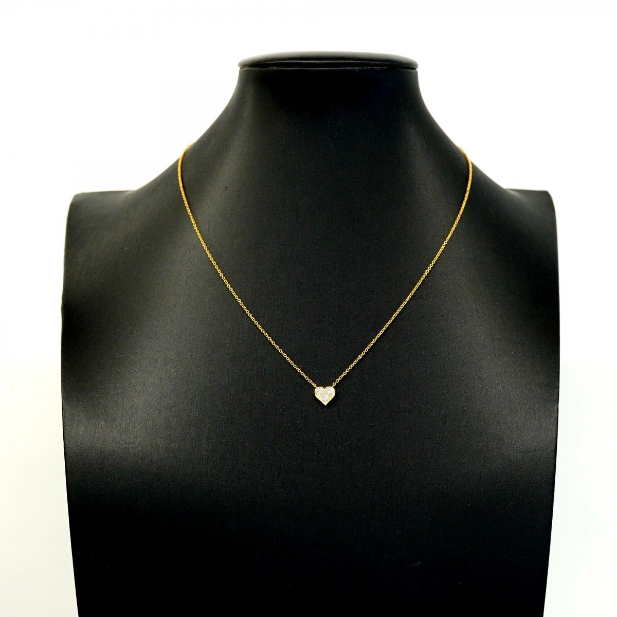 Tiffany & Co Necklace Sentimental Heart 18k Pink Gold Diamond — view 7
