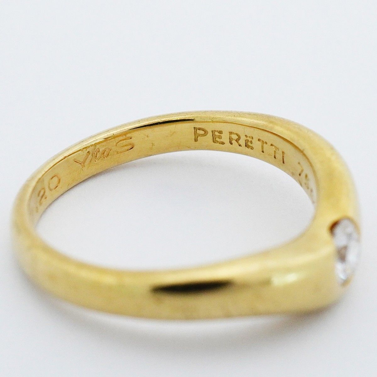 Tiffany & Co Ring T Cube Band 18k Yellow Gold Diamond — view 7