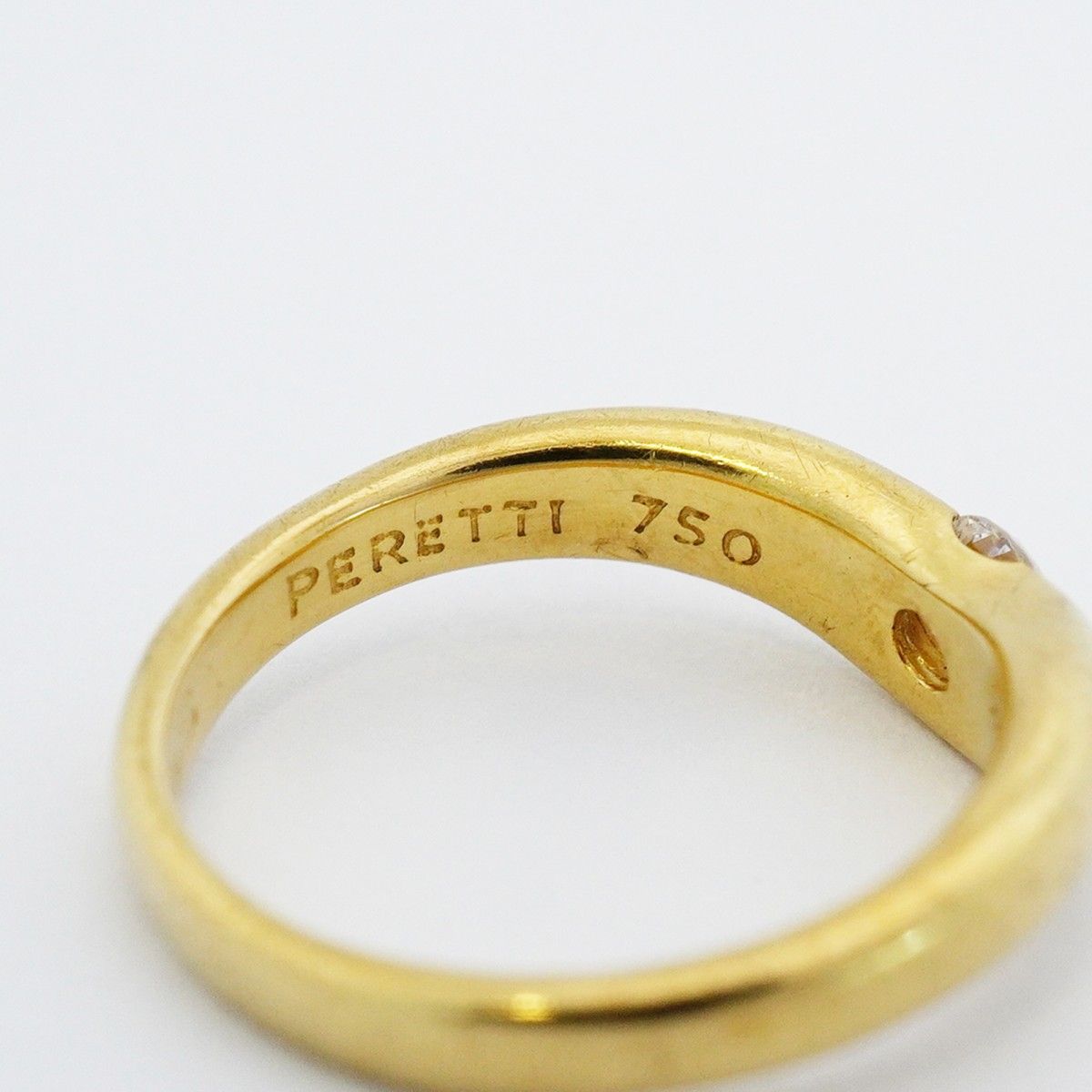 Tiffany & Co Ring T Cube Band 18k Yellow Gold Diamond — view 5