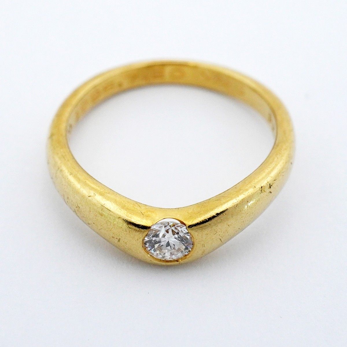Tiffany & Co Ring T Cube Band 18k Yellow Gold Diamond — view 3