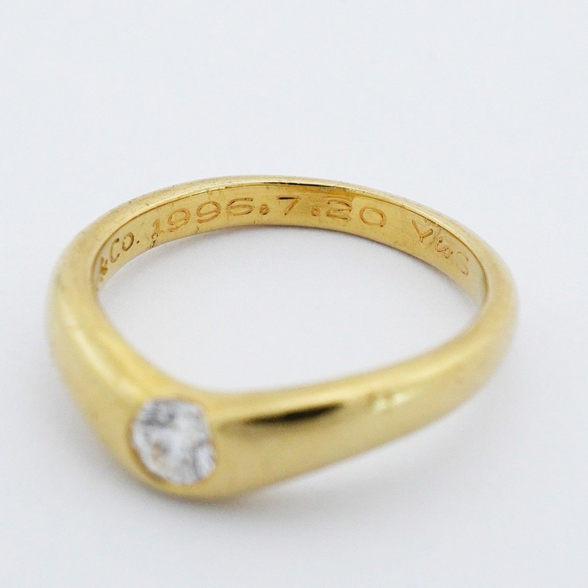 Tiffany & Co Ring T Cube Band 18k Yellow Gold Diamond — view 6