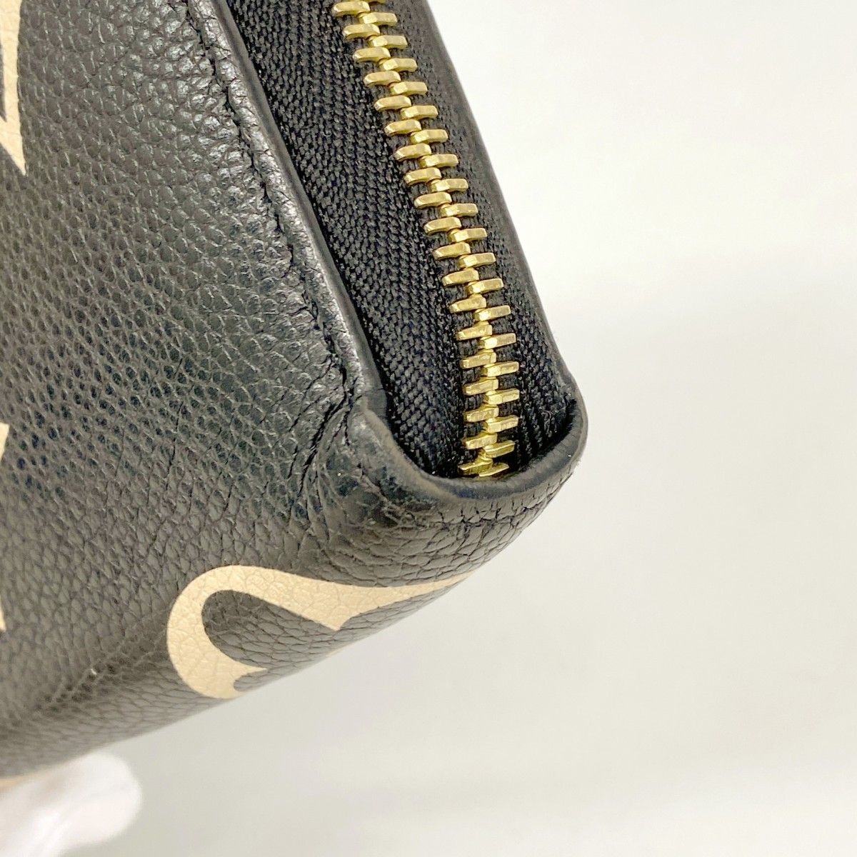 Louis Vuitton Wallet Monogram Empreinte Bicolor Zippy Beige Black Cles — view 6