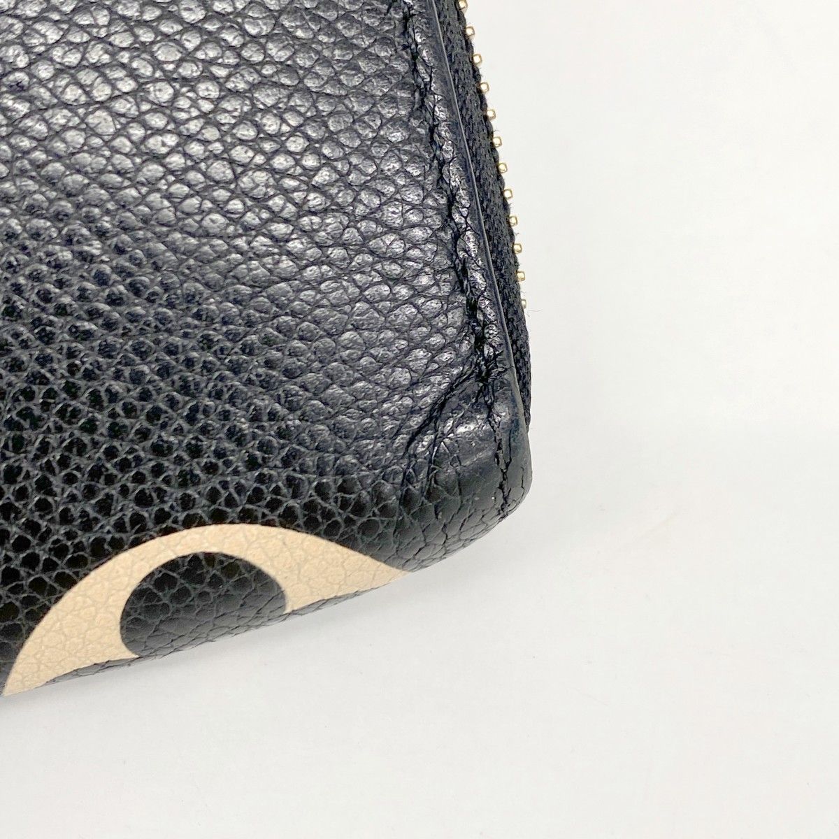 Louis Vuitton Wallet Monogram Empreinte Bicolor Zippy Beige Black Cles — view 8