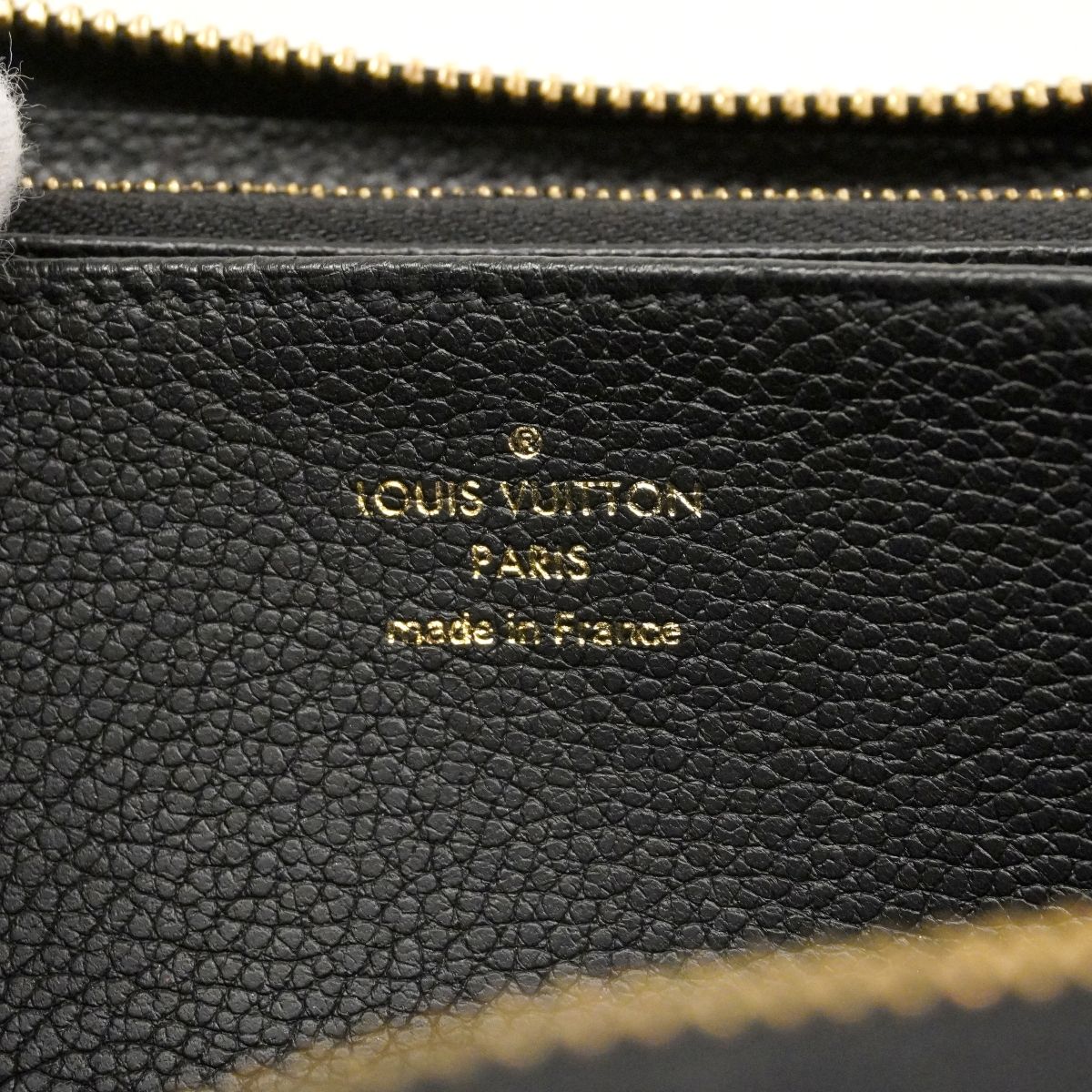 Louis Vuitton Wallet Monogram Empreinte Bicolor Zippy Beige Black Cles — view 4