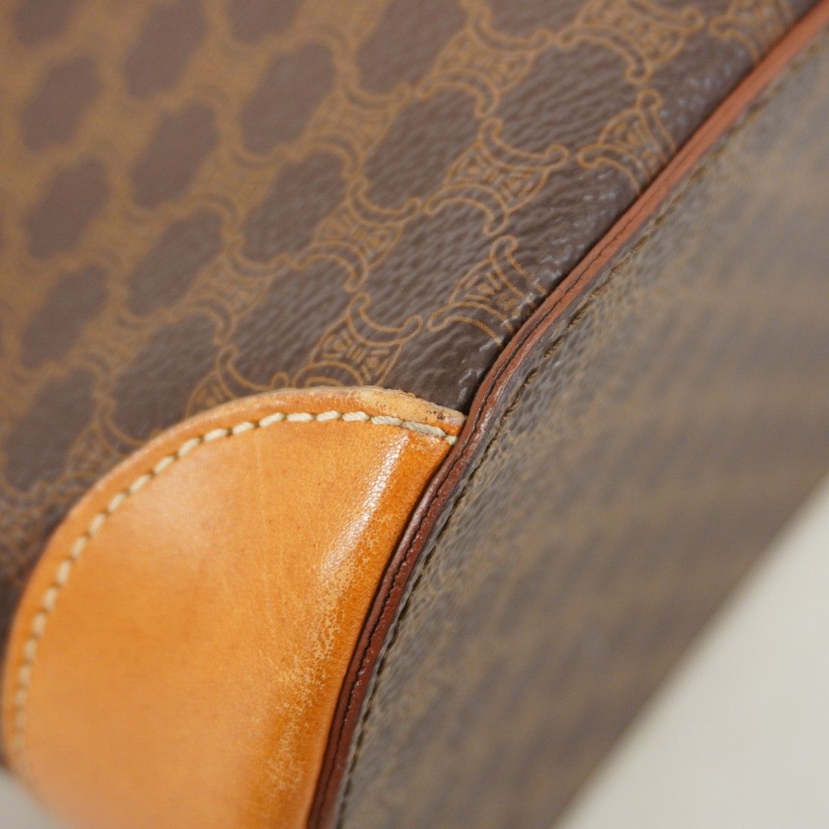 Celine Tote Macadam Brown Gold — view 6