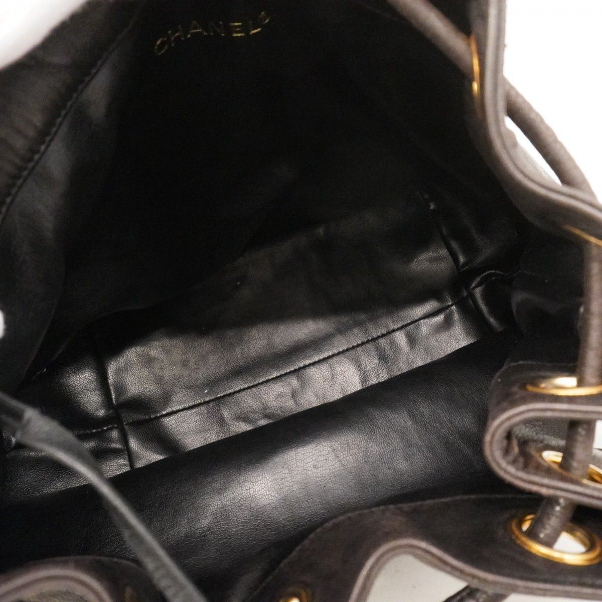 Chanel Shoulder Bag Lambskin Black Gold — view 4