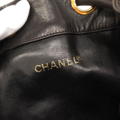 Chanel Shoulder Bag Lambskin Black Gold — view 5